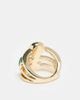 ASOS DESIGN ASOS DESIGN multi band ring with faux semi precious stones in gold tone - 2