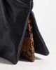 ASOS DESIGN ASOS DESIGN multi gusset grab clutch with metal hardware in black and snake - 2
