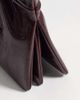 ASOS DESIGN ASOS DESIGN multi gusset grab clutch with metal hardware in burgundy-RED - 2