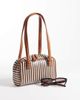 ASOS DESIGN ASOS DESIGN multi weave boxy shoulder bag in tan and black - 2