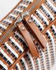 ASOS DESIGN ASOS DESIGN multi weave boxy shoulder bag in tan and black - 3