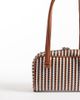 ASOS DESIGN ASOS DESIGN multi weave boxy shoulder bag in tan and black - 4
