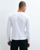 ASOS DESIGN ASOS DESIGN muscle fit long sleeve henley t-shirt in white smart rib - 3