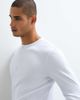ASOS DESIGN ASOS DESIGN muscle fit long sleeve henley t-shirt in white smart rib - 4