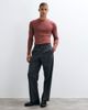 ASOS DESIGN ASOS DESIGN muscle fit long sleeve t-shirt in brown rib-RED - 2