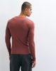 ASOS DESIGN ASOS DESIGN muscle fit long sleeve t-shirt in brown rib-RED - 3