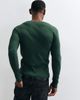 ASOS DESIGN ASOS DESIGN muscle fit long sleeve t-shirt with notch neck in dark green rib - 4