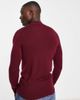 ASOS DESIGN ASOS DESIGN muscle fit premium merino wool turtle neck sweater in burgundy-Red - 4