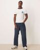 ASOS DESIGN ASOS DESIGN muscle fit ringer t-shirt with city chest graphic in white - 2
