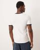 ASOS DESIGN ASOS DESIGN muscle fit ringer t-shirt with city chest graphic in white - 3