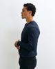 ASOS DESIGN ASOS DESIGN muscle fit smart fit long sleeve T-shirt with v-neck in navy - 3