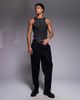 ASOS DESIGN ASOS DESIGN muscle square neck tank top in oil washed black rib - 2