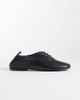ASOS DESIGN ASOS DESIGN Myriad premium lace-up flat shoes in black leather - 1