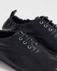 ASOS DESIGN ASOS DESIGN Myriad premium lace-up flat shoes in black leather - 2