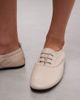 ASOS DESIGN ASOS DESIGN Myriad premium lace-up flat shoes in off-white leather - 2