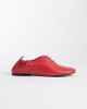 ASOS DESIGN ASOS DESIGN Myriad premium lace-up flat shoes in red leather - 1