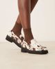 ASOS DESIGN ASOS DESIGN Myrtle premium square toe loafers in cow print-Multi - 1