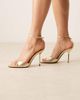 ASOS DESIGN ASOS DESIGN Nano barely there high heeled sandals in gold - 4