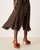 ASOS DESIGN ASOS DESIGN Naomi corsage detail high heel mules in rust-Copper - 2