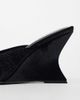 ASOS DESIGN ASOS DESIGN Navigate peep toe wedges in black velvet - 2