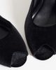 ASOS DESIGN ASOS DESIGN Navigate peep toe wedges in black velvet - 4