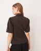ASOS DESIGN ASOS DESIGN neat fit short sleeve blazer in brown - 4
