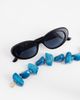 ASOS DESIGN ASOS DESIGN necklace with chunky faux semi-precious stones in blue - 2