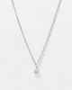 ASOS DESIGN ASOS DESIGN necklace with ditsy dice pendant in silver tone - 1