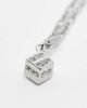 ASOS DESIGN ASOS DESIGN necklace with ditsy dice pendant in silver tone - 2
