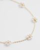 ASOS DESIGN ASOS DESIGN necklace with faux-pearl flowers in gold tone - 3