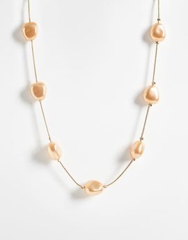 ASOS DESIGN ASOS DESIGN necklace with faux pearl in gold tone