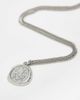 ASOS DESIGN ASOS DESIGN necklace with fleur de lis wax seal pendant in silver tone - 2