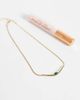 ASOS DESIGN ASOS DESIGN necklace with green stone setting in gold tone - 2