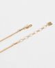 ASOS DESIGN ASOS DESIGN necklace with green stone setting in gold tone - 4