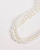 ASOS DESIGN ASOS DESIGN necklace with Intertwine multirow faux pearl detail in ivory-WHITE - 3