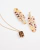 ASOS DESIGN ASOS DESIGN necklace with real semi-precious tigers eye pendant in gold tone - 2