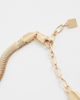 ASOS DESIGN ASOS DESIGN necklace with round burgundy pendant in gold tone-Red - 3