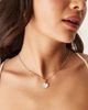 ASOS DESIGN ASOS DESIGN necklace with small shell and faux pearl pendant-Gold - 1