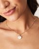 ASOS DESIGN ASOS DESIGN necklace with small shell and faux pearl pendant-Gold - 2