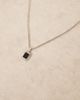 ASOS DESIGN ASOS DESIGN necklace with square black pendant in silver - 3