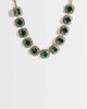 ASOS DESIGN ASOS DESIGN necklace with statement stone set and faux green crystal detail in gold tone-MULTI - 1