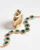 ASOS DESIGN ASOS DESIGN necklace with statement stone set and faux green crystal detail in gold tone-MULTI - 2