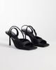 ASOS DESIGN ASOS DESIGN Nectarine barely there high heeled sandals in black satin - 2