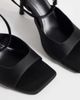 ASOS DESIGN ASOS DESIGN Nectarine barely there high heeled sandals in black satin - 3
