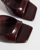 ASOS DESIGN ASOS DESIGN Nectarine barely there high heeled sandals in burgundy-RED - 3