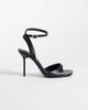 ASOS DESIGN ASOS DESIGN Nemi barely there heeled sandals in black - 1
