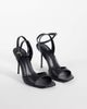 ASOS DESIGN ASOS DESIGN Nemi barely there heeled sandals in black - 4