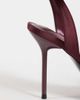 ASOS DESIGN ASOS DESIGN Nemi barely there heeled sandals in plum satin-PURPLE - 2
