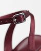 ASOS DESIGN ASOS DESIGN Nemi barely there heeled sandals in plum satin-PURPLE - 4