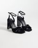 ASOS DESIGN ASOS DESIGN Nightcap cross strap detail barely there block heel sandals in black - 2